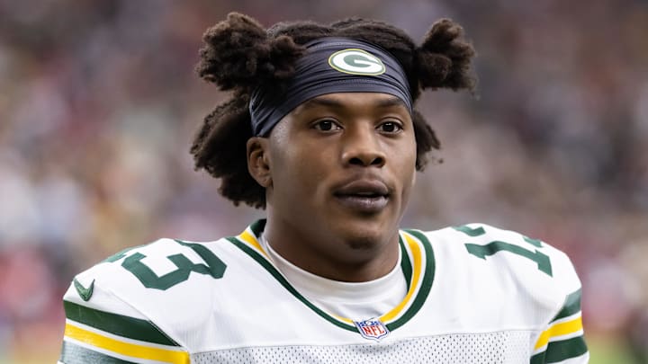 Green Bay Packers wide receiver Dontayvion Wicks