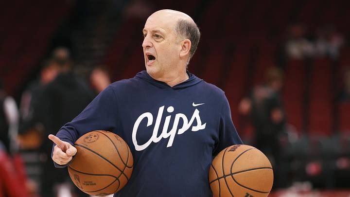 Feb 10, 2026; Houston, Texas, USA; Los Angeles Clippers assistant coach Jeff Van Gundy walks on the court before the game against the Houston Rockets at Toyota Center. Mandatory Credit: Troy Taormina-Imagn Images Feb 10, 2026; Houston, Texas, USA; Los Angeles Clippers assistant coach Jeff Van Gundy walks on the court before the game against the Houston Rockets at Toyota Center. Mandatory Credit: Troy Taormina-Imagn Images