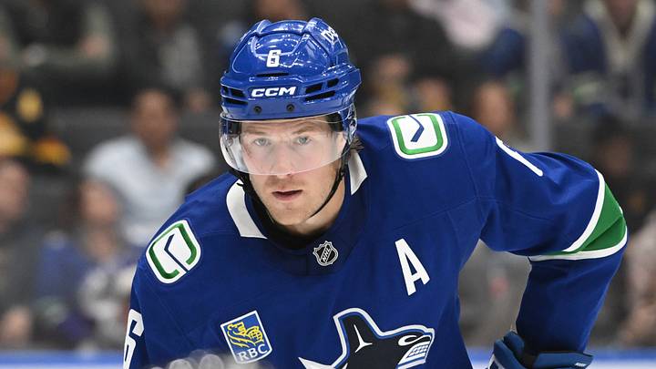 Sep 26, 2026; Vancouver, British Columbia, CAN; Vancouver Canucks right wing Brock Boeser (6) ready for the puck drop against the Seattle Kraken during the third period at Rogers Arena. Mandatory Credit: Simon Fearn-Imagn Images Sep 26, 2026; Vancouver, British Columbia, CAN; Vancouver Canucks right wing Brock Boeser (6) ready for the puck drop against the Seattle Kraken during the third period at Rogers Arena. Mandatory Credit: Simon Fearn-Imagn Images
