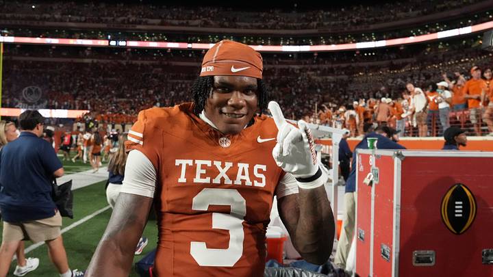 Texas Longhorns linebacker Rasheem Biles (3) celebrates on the field after the game against the Mississippi Rebels at Darrell K Royal-Texas Memorial Stadium. Texas Longhorns linebacker Rasheem Biles (3) celebrates on the field after the game against the Mississippi Rebels at Darrell K Royal-Texas Memorial Stadium.