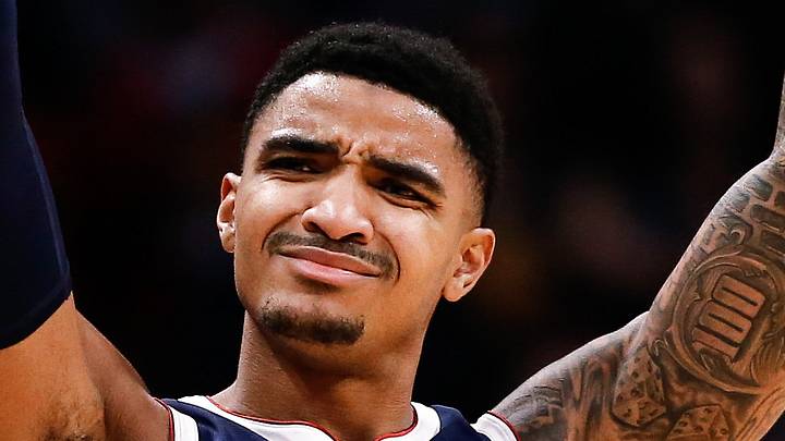 Dec 15, 2019; Denver, CO, USA; Denver Nuggets guard Gary Harris (14) reacts in the fourth quarter against the New York Knicks at the Pepsi Center. Mandatory Credit: Isaiah J. Downing-USA TODAY Sports