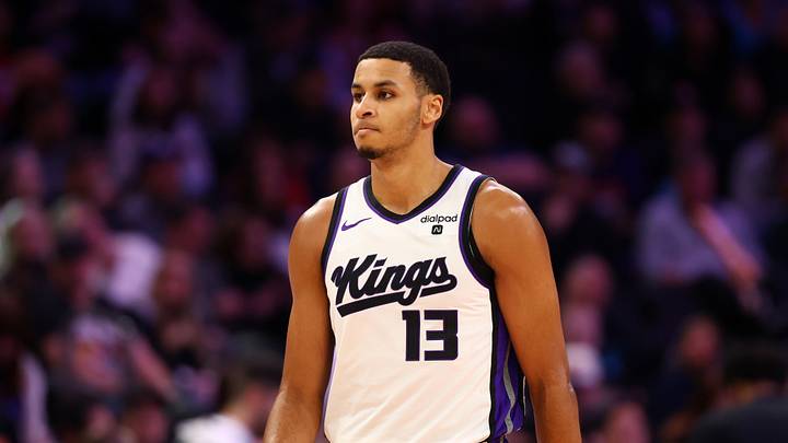 Jan 16, 2024; Phoenix, Arizona, USA; Sacramento Kings forward Keegan Murray (13) against the Phoenix Suns at Footprint Center. Jan 16, 2024; Phoenix, Arizona, USA; Sacramento Kings forward Keegan Murray (13) against the Phoenix Suns at Footprint Center.
