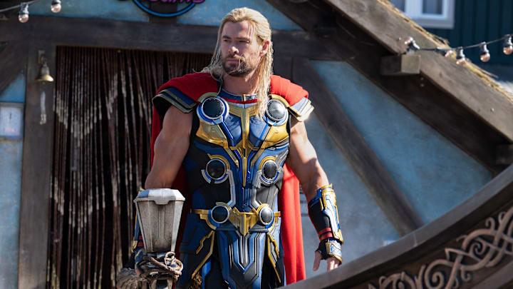 Chris Hemsworth as Thor in Marvel Studios' THOR: LOVE AND THUNDER. Photo by Jasin Boland. ©Marvel Studios 2022. All Rights Reserved.