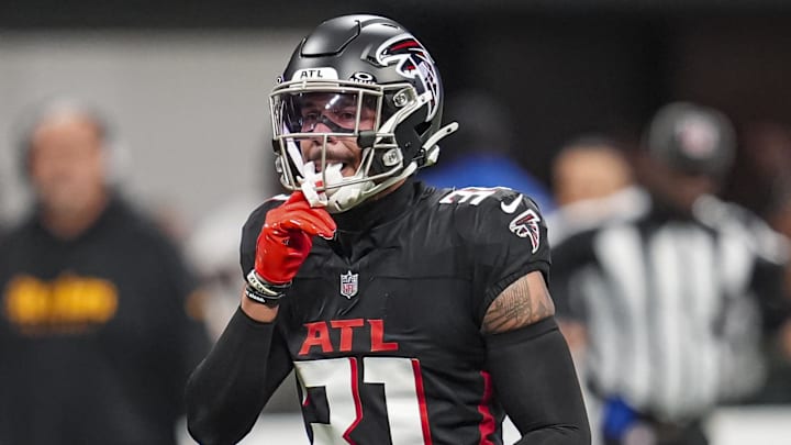 Sep 8, 2024; Atlanta, Georgia, USA; Atlanta Falcons safety Justin Simmons (31) on the field during the game against the Pittsburgh Steelers at Mercedes-Benz Stadium. Mandatory Credit: Dale Zanine-Imagn Images Sep 8, 2024; Atlanta, Georgia, USA; Atlanta Falcons safety Justin Simmons (31) on the field during the game against the Pittsburgh Steelers at Mercedes-Benz Stadium. Mandatory Credit: Dale Zanine-Imagn Images