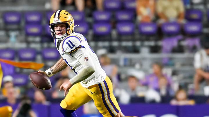 LSU quarterback Landen Clark. LSU quarterback Landen Clark.