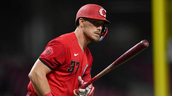 Cincinnati Reds catcher Tyler Stephenson (37) runs the bases