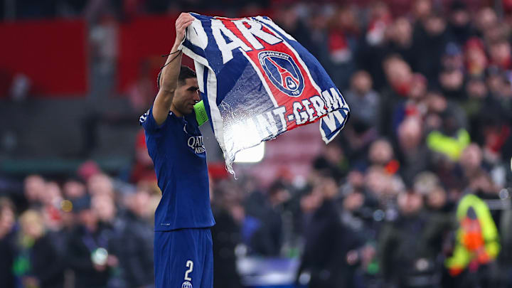 Achraf Hakimi après la qualification du PSG contre Liverpool Achraf Hakimi après la qualification du PSG contre Liverpool