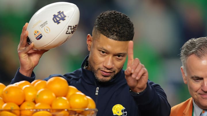 Marcus Freeman is leading Notre Dame to the national championship game, and now one NFL team apparently wants to talk to him.