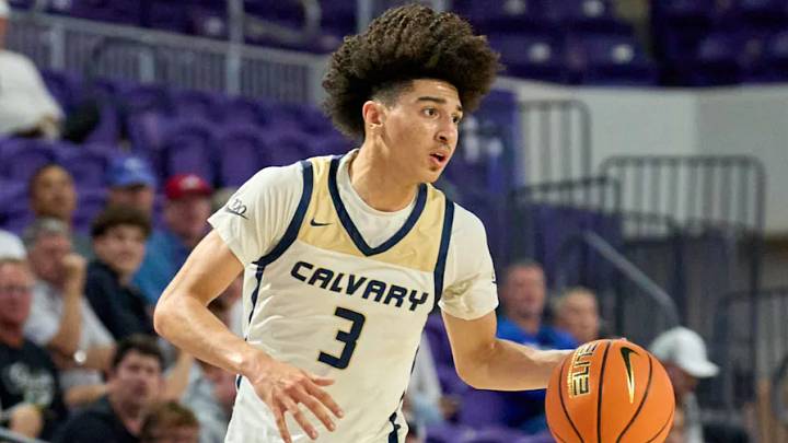 Fort Lauderdale (Fla.) Calvary Christian point guard Cayden Daughtry Fort Lauderdale (Fla.) Calvary Christian point guard Cayden Daughtry