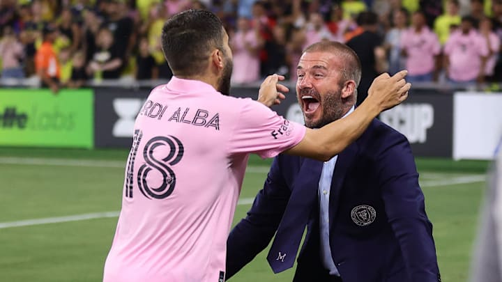Jordi Alba (left) helped Inter Miami win two trophies.