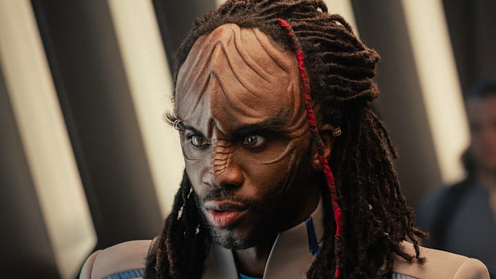 Karim Diané as Jay-Den in Star Trek: Starfleet Academy, episode 1, season 1, streaming on Paramount+, 2025. Photo Credit: Brooke Palmer/Paramount+. Karim Diané as Jay-Den in Star Trek: Starfleet Academy, episode 1, season 1, streaming on Paramount+, 2025. Photo Credit: Brooke Palmer/Paramount+.
