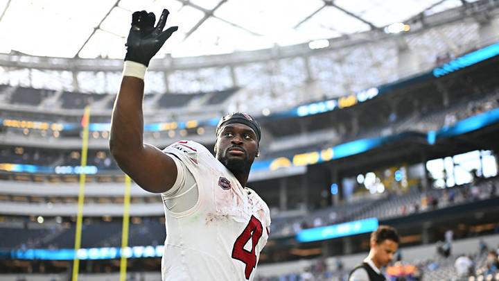 Arizona Cardinals running back Jeremiyah Love (4) Arizona Cardinals running back Jeremiyah Love (4)