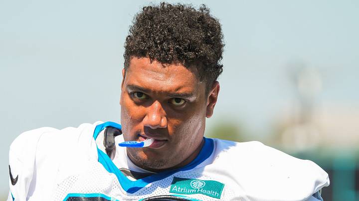 Carolina Panthers offensive lineman Chandler Zavala Carolina Panthers offensive lineman Chandler Zavala