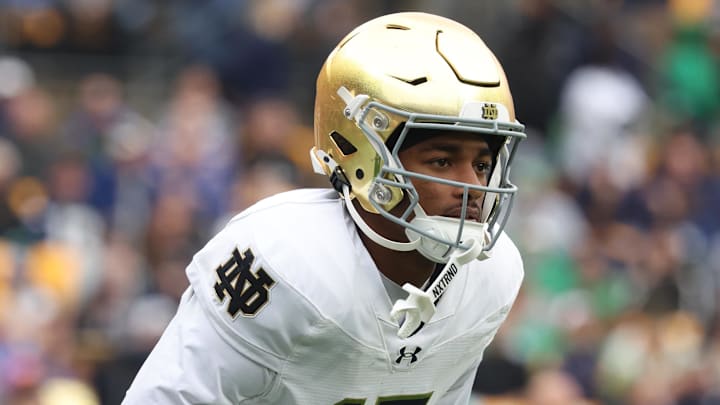 Notre Dame Fighting Irish cornerback Leonard Moore
