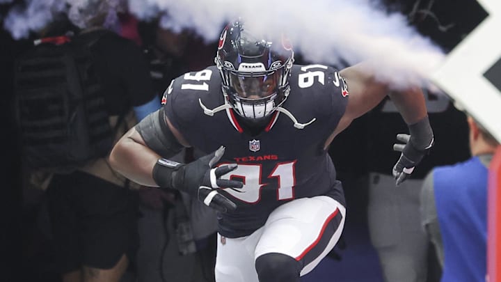 Houston Texans defensive tackle Folorunso Fatukasi could be a target in free agency for the Atlanta Falcons.