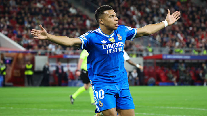 Kylian Mbappé scored four in Europe midweek.