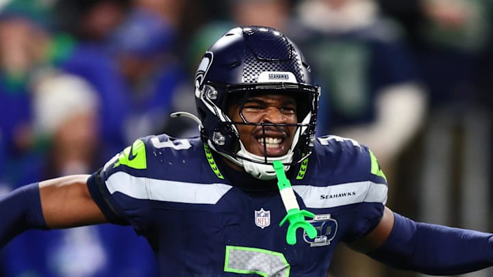 Seattle Seahawks safety Nick Emmanwori (3) reacts after a fumble recovery.