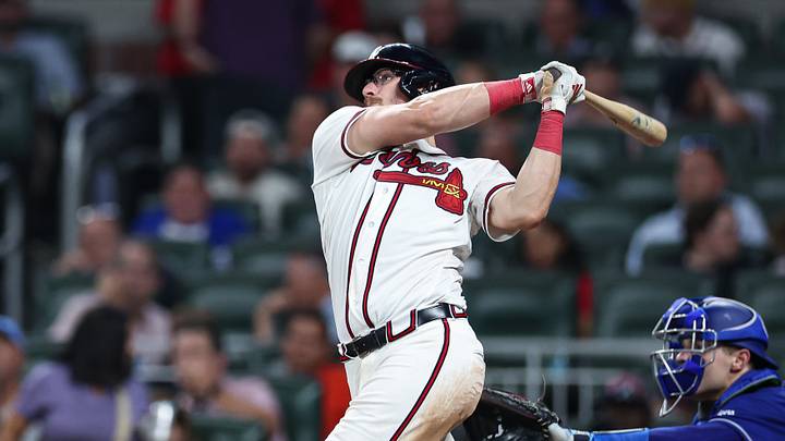 Aug 26, 2026; Cumberland, Georgia, USA; Atlanta Braves catcher Sean Murphy (12) hits a solo home run against the Los Angeles Dodgers in the sixth inning at Truist Park. Mandatory Credit: Colin Hubbard-Imagn Images Aug 26, 2026; Cumberland, Georgia, USA; Atlanta Braves catcher Sean Murphy (12) hits a solo home run against the Los Angeles Dodgers in the sixth inning at Truist Park. Mandatory Credit: Colin Hubbard-Imagn Images