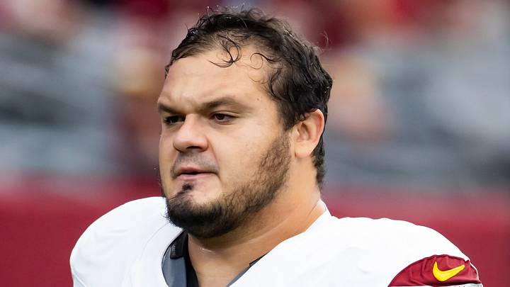 Washington Commanders offensive lineman Nick Allegretti Washington Commanders offensive lineman Nick Allegretti