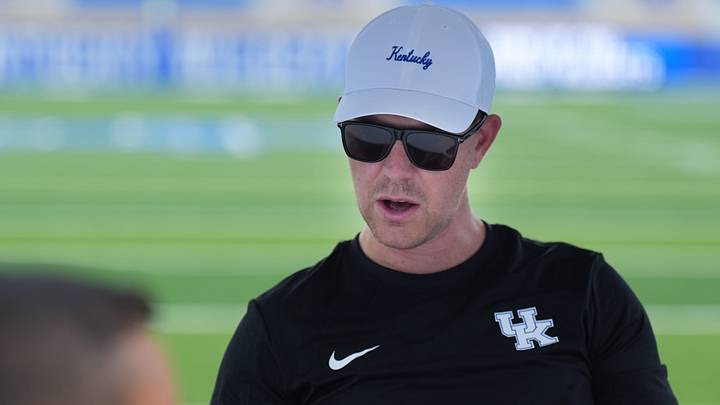 Coach Will Stein signs stuff for Big Blue Nation at the opportunity to meet the Kentucky Football team during Meet the Team Day at Kroger Field.
Aug. 15, 2026 Coach Will Stein signs stuff for Big Blue Nation at the opportunity to meet the Kentucky Football team during Meet the Team Day at Kroger Field.
Aug. 15, 2026