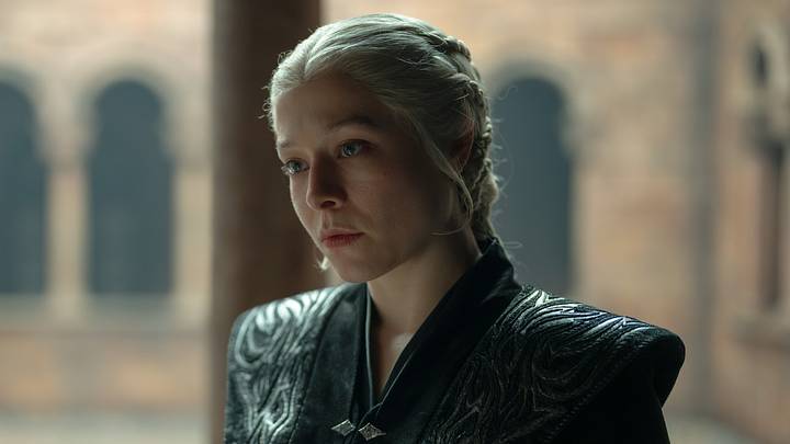 Emma D’Arcy as Rhaenyra Targaryen, Sonoya Mizunoas Mysaria in House of the Dragon season 3 episode 7