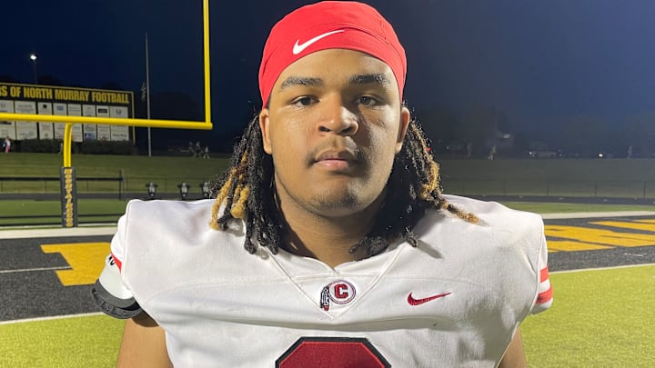 Kadin Fife following his 2025 Spring game against North Murray