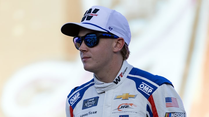 Nov 1, 2025; Avondale, Arizona, USA; NASCAR Xfinity Series driver Connor Zilisch (88) during the Xfinity Series Championship race at Phoenix Raceway.
