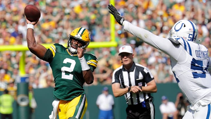 Green Bay Packers quarterback Malik Willis (2) throws a pass against the Indianapolis Colts last season. Green Bay Packers quarterback Malik Willis (2) throws a pass against the Indianapolis Colts last season.