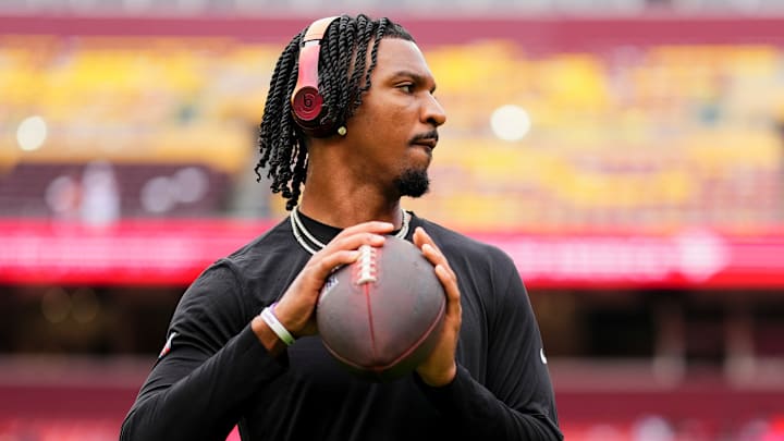 Washington Commanders quarterback Jayden Daniels