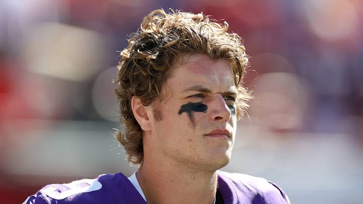 New York Giants quarterback J.J. McCarthy 