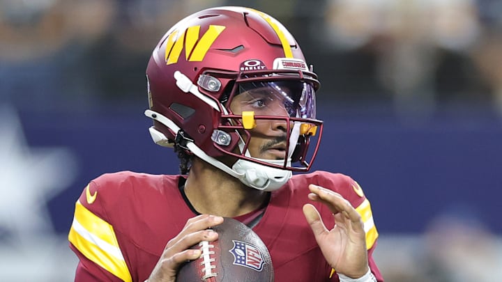 Washington Commanders quarterback Jayden Daniels