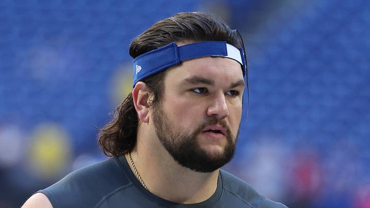  Indianapolis Colts guard Quenton Nelson practices before a game