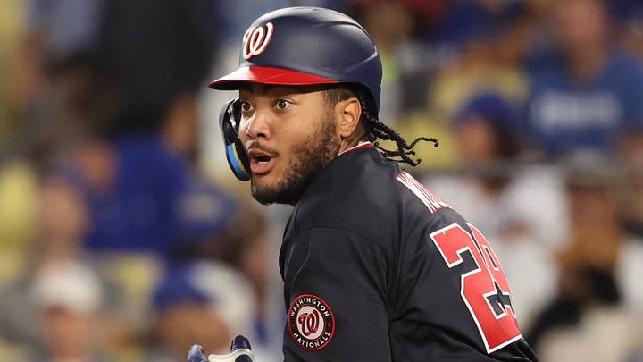 Washington Nationals outfielder James Wood Washington Nationals outfielder James Wood
