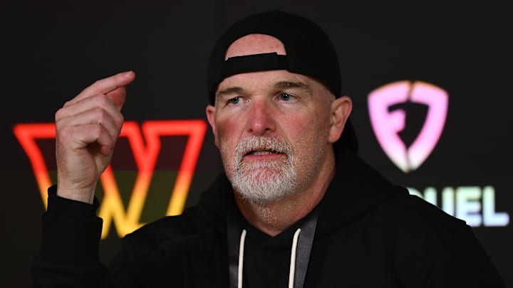 Washington Commanders head coach Dan Quinn Washington Commanders head coach Dan Quinn