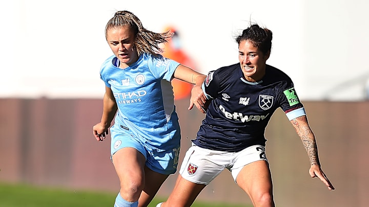 Man City were beaten the last time they played West Ham in the WSL Man City were beaten the last time they played West Ham in the WSL