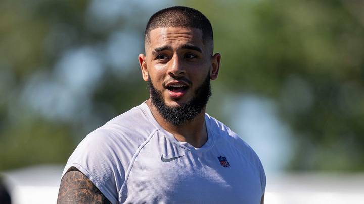 Aug 3, 2026; Allen Park, MI, USA; Detroit Lions defensive end Ahmed Hassanein (99) looks on following Detroit Lions training camp. Mandatory Credit: Paul Barnick-Imagn Images Aug 3, 2026; Allen Park, MI, USA; Detroit Lions defensive end Ahmed Hassanein (99) looks on following Detroit Lions training camp. Mandatory Credit: Paul Barnick-Imagn Images