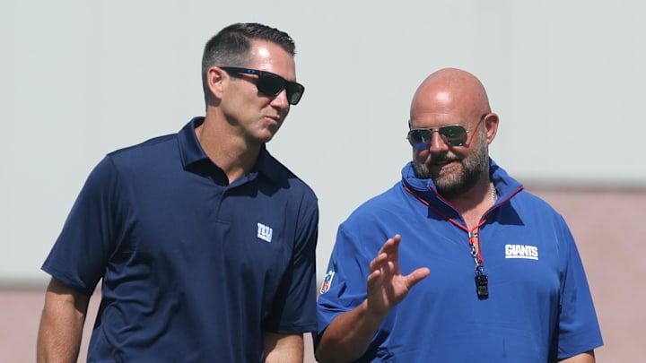 New York Giants general manager Joe Schoen and head coach Brian Daboll New York Giants general manager Joe Schoen and head coach Brian Daboll