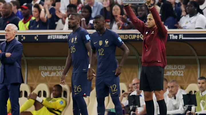 Marcus Thuram (l.) und Randal Kolo Muani (r.) Marcus Thuram (l.) und Randal Kolo Muani (r.)
