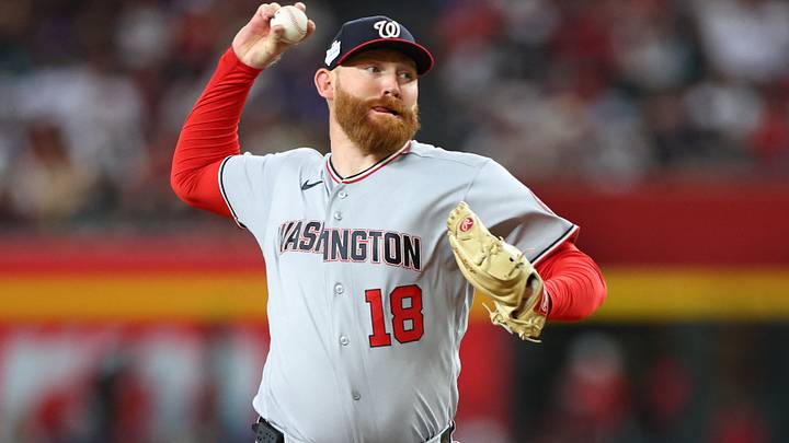Washington Nationals pitcher Zack Littell Washington Nationals pitcher Zack Littell