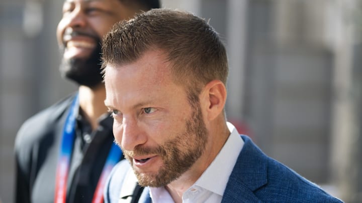 Mar 30, 2026; Phoenix, AZ, USA; Los Angeles Rams head coach Sean McVay during the 2026 NFL Annual League Meeting at the Arizona Biltmore. Mandatory Credit: Mark J. Rebilas-Imagn Images Mar 30, 2026; Phoenix, AZ, USA; Los Angeles Rams head coach Sean McVay during the 2026 NFL Annual League Meeting at the Arizona Biltmore. Mandatory Credit: Mark J. Rebilas-Imagn Images