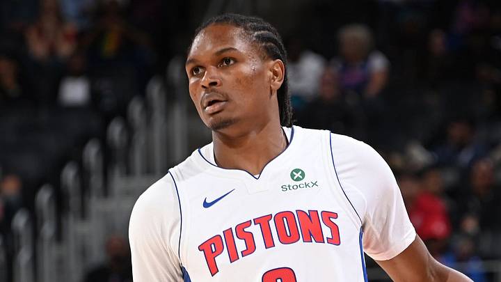 DETROIT, MI - OCTOBER 5: Ausar Thompson #9 of the Detroit Pistons handles the ball during the game against the Phoenix Suns during a preseason game on October 5, 2026 at Little Caesars Arena in Detroit, Michigan. Copyright 2026 NBAE (Photo by Chris Schwegler/NBAE via Getty Images) DETROIT, MI - OCTOBER 5: Ausar Thompson #9 of the Detroit Pistons handles the ball during the game against the Phoenix Suns during a preseason game on October 5, 2026 at Little Caesars Arena in Detroit, Michigan. Copyright 2026 NBAE (Photo by Chris Schwegler/NBAE via Getty Images)