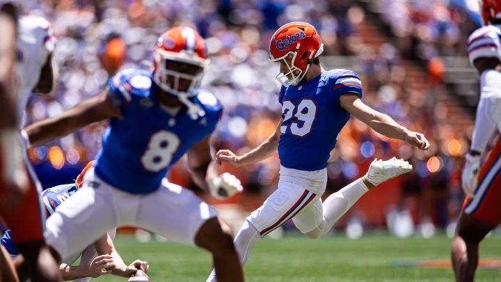 Florida Gators kicker Trey Smack will be a key part of an improved special teams unit in 2024. Florida Gators kicker Trey Smack will be a key part of an improved special teams unit in 2024.