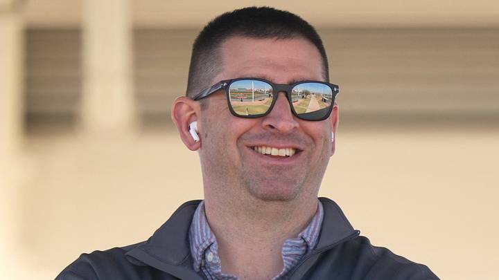 Cincinnati Reds President of Baseball Operations Nick Krall smiles