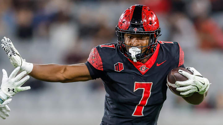 San Diego State Aztecs running back Lucky Sutton (7).