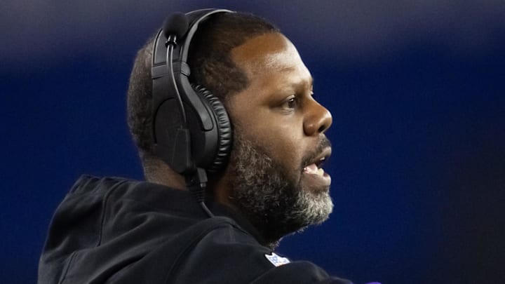 Washington Commanders defensive coordinator Daronte Jones 