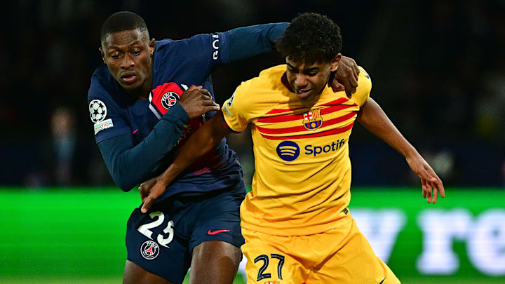 Nuno Mendes vs Lamine Yamal - PSG - FC Barcelone