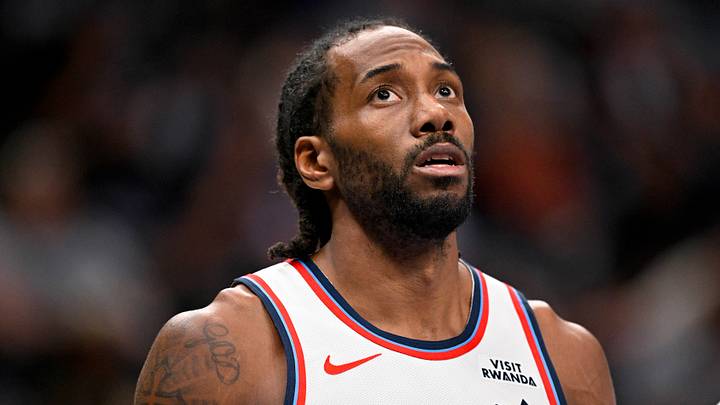 Mar 21, 2026; Dallas, Texas, USA; LA Clippers forward Kawhi Leonard (2) looks on during the game between the Mavericks and the Clippers at American Airlines Center. Mandatory Credit: Jerome Miron-Imagn Images Mar 21, 2026; Dallas, Texas, USA; LA Clippers forward Kawhi Leonard (2) looks on during the game between the Mavericks and the Clippers at American Airlines Center. Mandatory Credit: Jerome Miron-Imagn Images