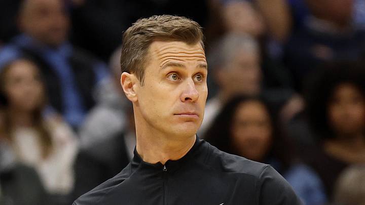 Mar 27, 2026; Washington, DC, USA; Duke Blue Devils head coach Jon Scheyer reacts in the first half during a Sweet Sixteen game of the East Regional of the men's 2026 NCAA Tournament at Capital One Arena. Mandatory Credit: Geoff Burke-Imagn Images Mar 27, 2026; Washington, DC, USA; Duke Blue Devils head coach Jon Scheyer reacts in the first half during a Sweet Sixteen game of the East Regional of the men's 2026 NCAA Tournament at Capital One Arena. Mandatory Credit: Geoff Burke-Imagn Images