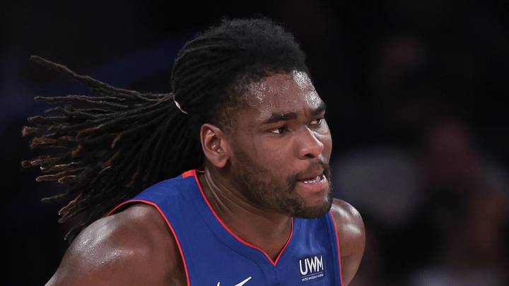 Nov 30, 2023; New York, New York, USA; Detroit Pistons center Isaiah Stewart (28) reacts after a basket during the first half against the New York Knicks at Madison Square Garden. Mandatory Credit: Vincent Carchietta-USA TODAY Sports