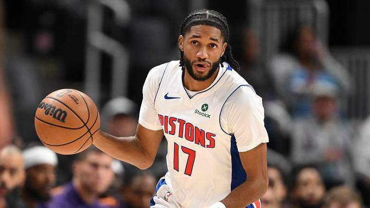 Oct 5, 2026; Detroit, Michigan, USA; Detroit Pistons guard Isaiah Joe (17) takes the ball up the court against the Phoenix Suns in the first quarter at Little Caesars Arena. Mandatory Credit: Lon Horwedel-Imagn Images Oct 5, 2026; Detroit, Michigan, USA; Detroit Pistons guard Isaiah Joe (17) takes the ball up the court against the Phoenix Suns in the first quarter at Little Caesars Arena. Mandatory Credit: Lon Horwedel-Imagn Images